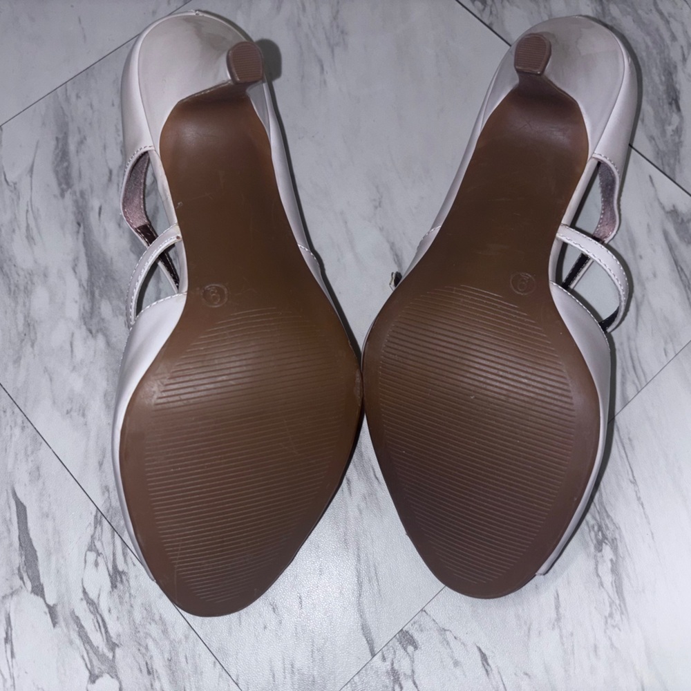 NWT Merona Baby pink peep-toe Mary Jane style pumps Size: 9 - Picture 3 of 6